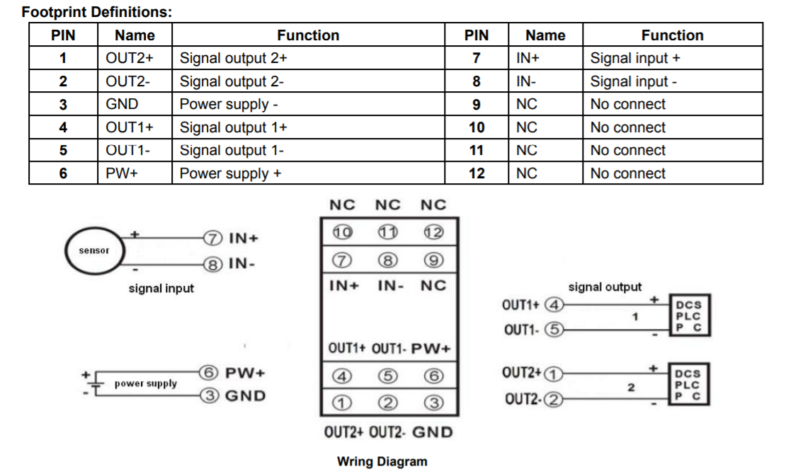 4-20mA Current or 0-10V Voltage signal isolated splitter (one in two ...